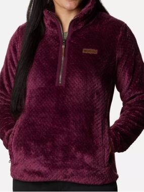 Columbia Women's Plush Half-Zip Jacket in Plum